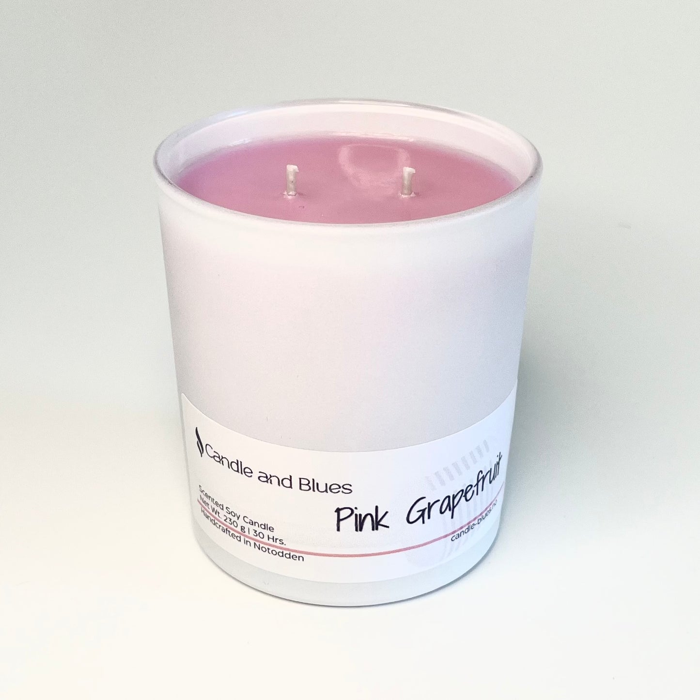 Pink Grapefruit + Vanilla - Soya Duftlys 230g